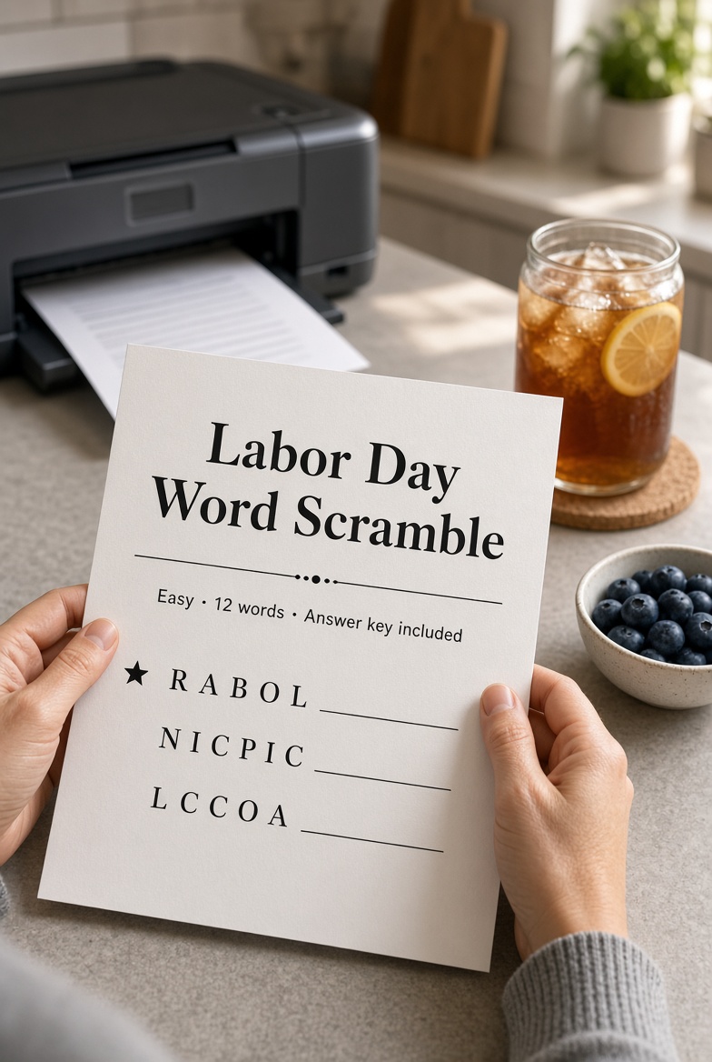 Free Printable Labor Day Word Scramble With Answers (4)