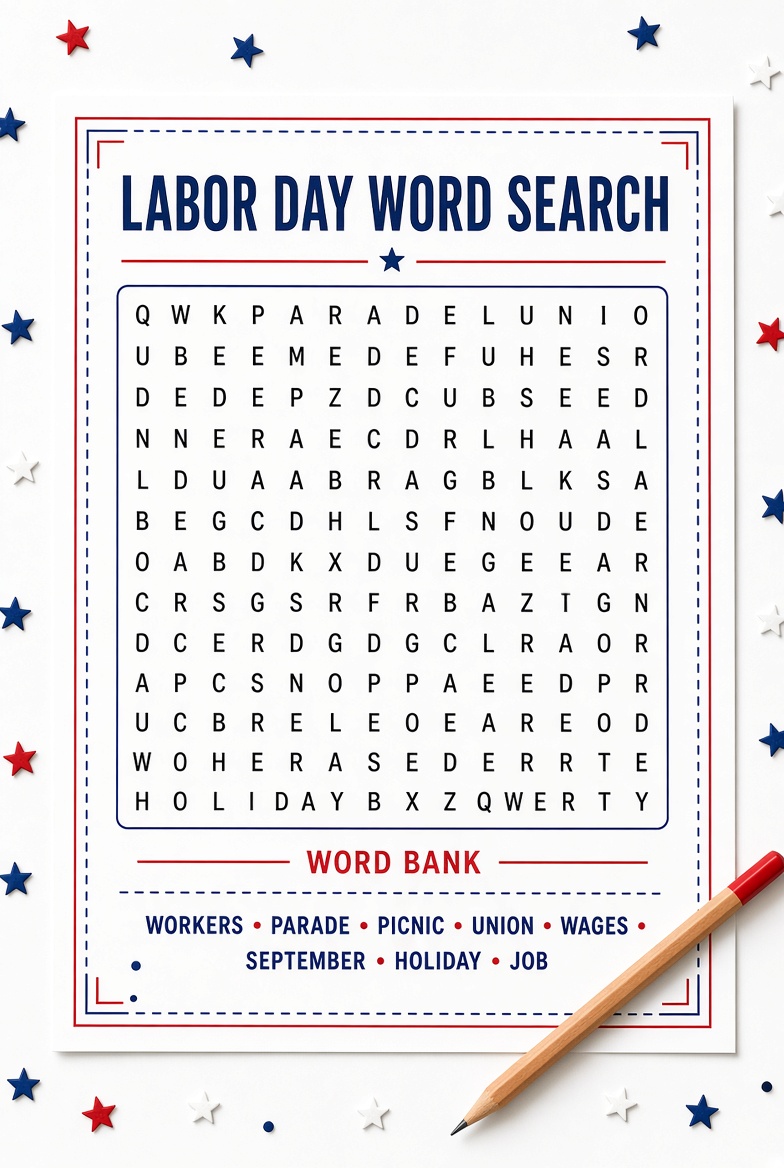 Free Printable Labor Day Word Search for Kids (4)