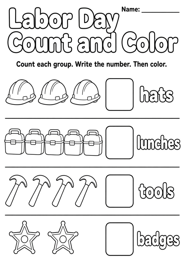 Free Printable Labor Day Worksheets for Kindergarten (3)
