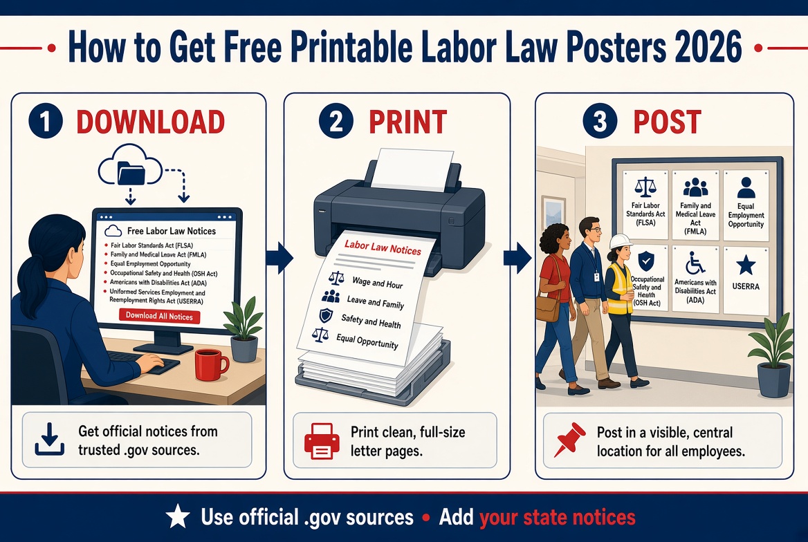 Free Printable Labor Law Posters 2026 Official Guide (2)
