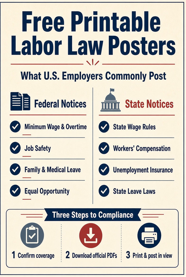 Free Printable Labor Law Posters Official U.S. Downloads (4)