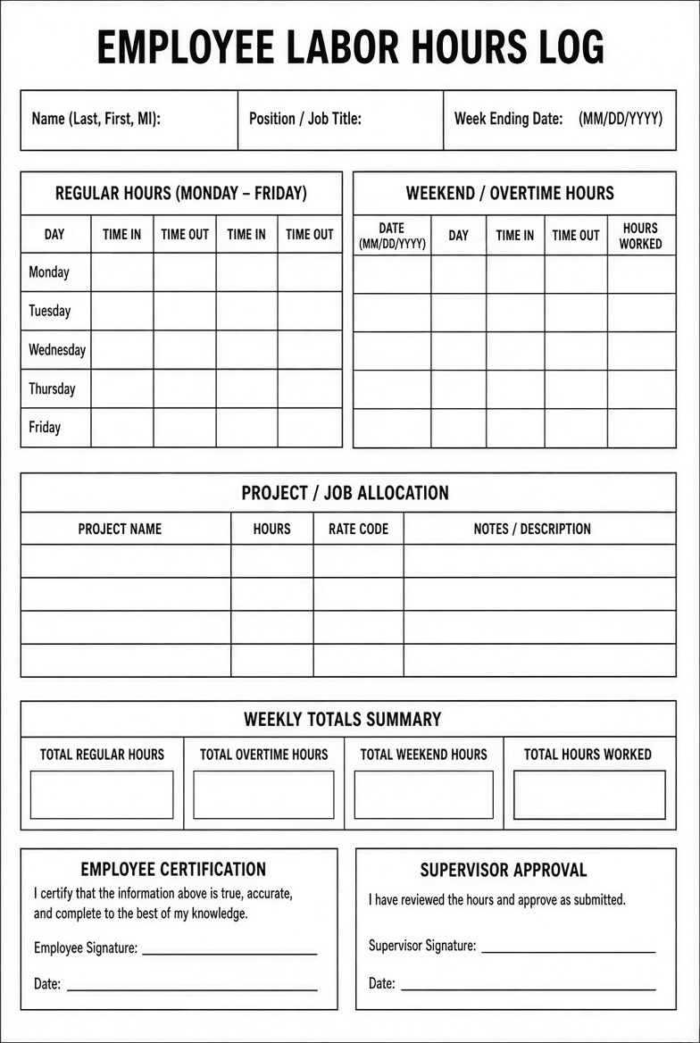 Free Printable Labor Sheet Templates for U.S. Teams 2 Free Printable Labor Sheet Templates for U.S. Teams (2)