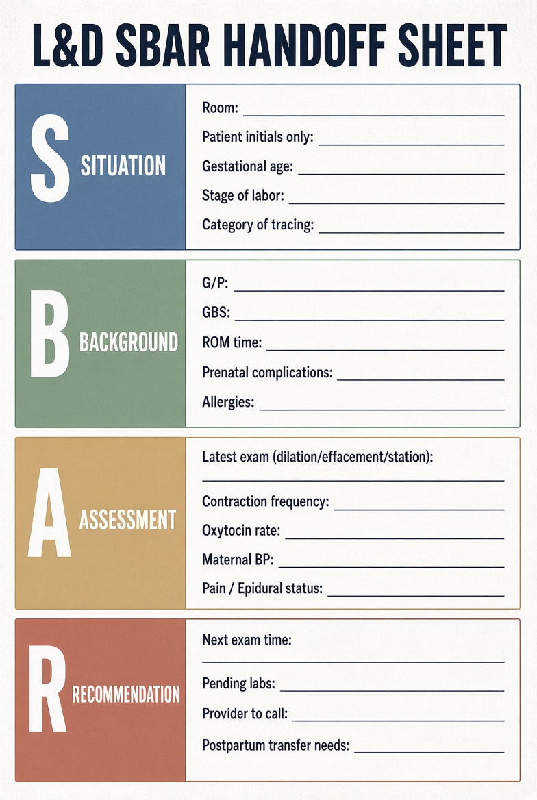 Free Printable Labor and Delivery Report Sheet (3)
