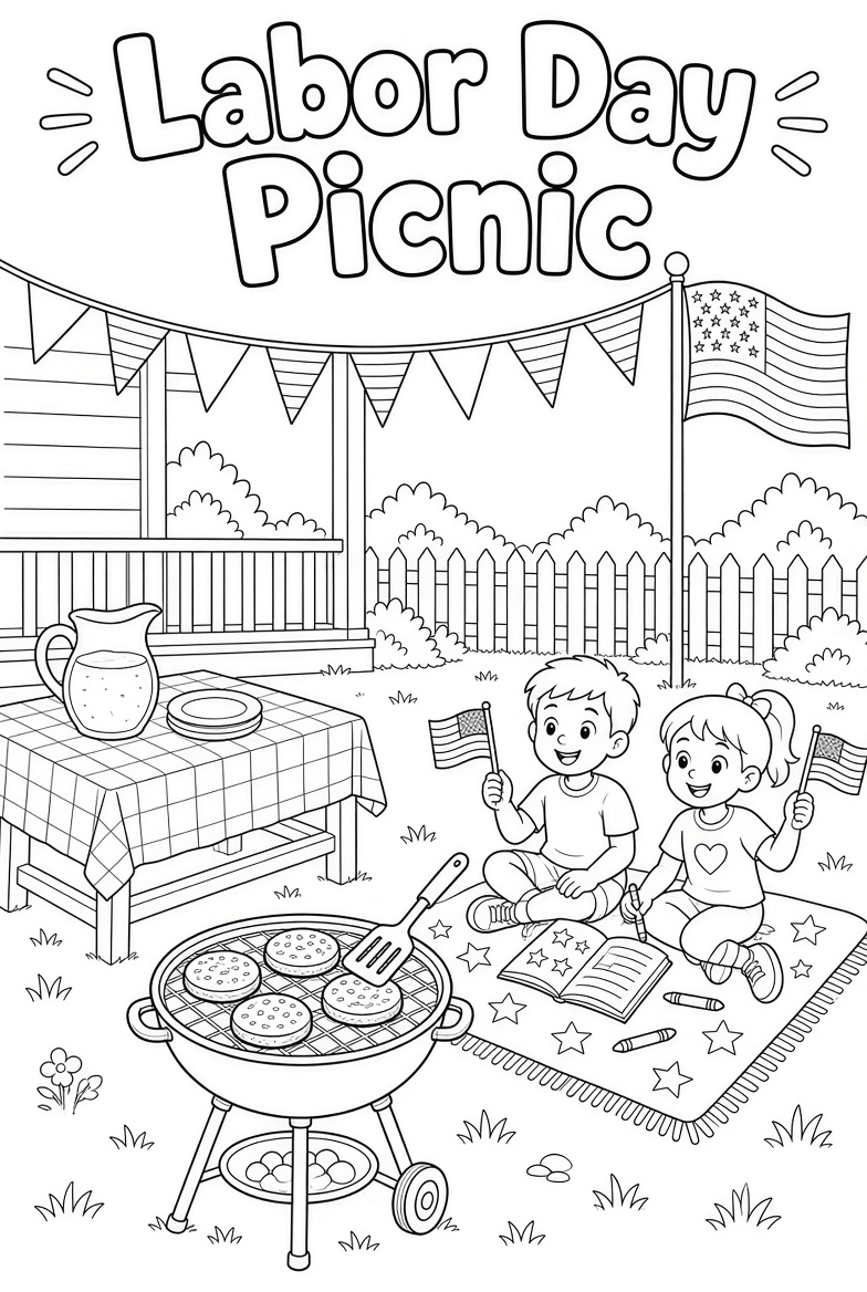 Labor Day Coloring Pages Free Printable (3)