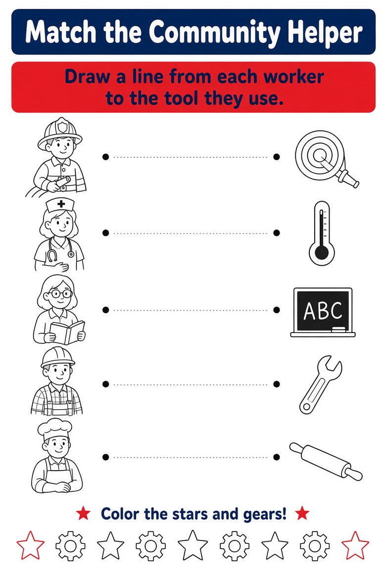 Labor Day Worksheets Free Printable for Kids (USA) (3)