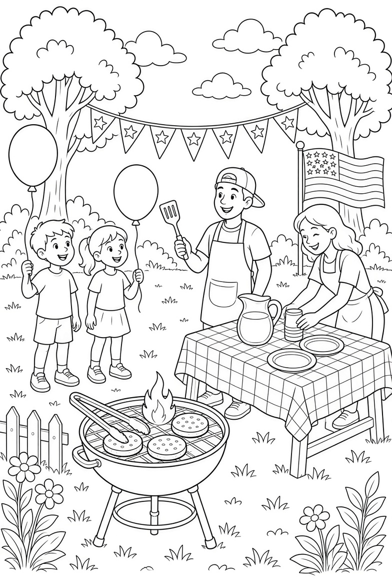Printable Labor Day Coloring Pages Free PDFs (4)
