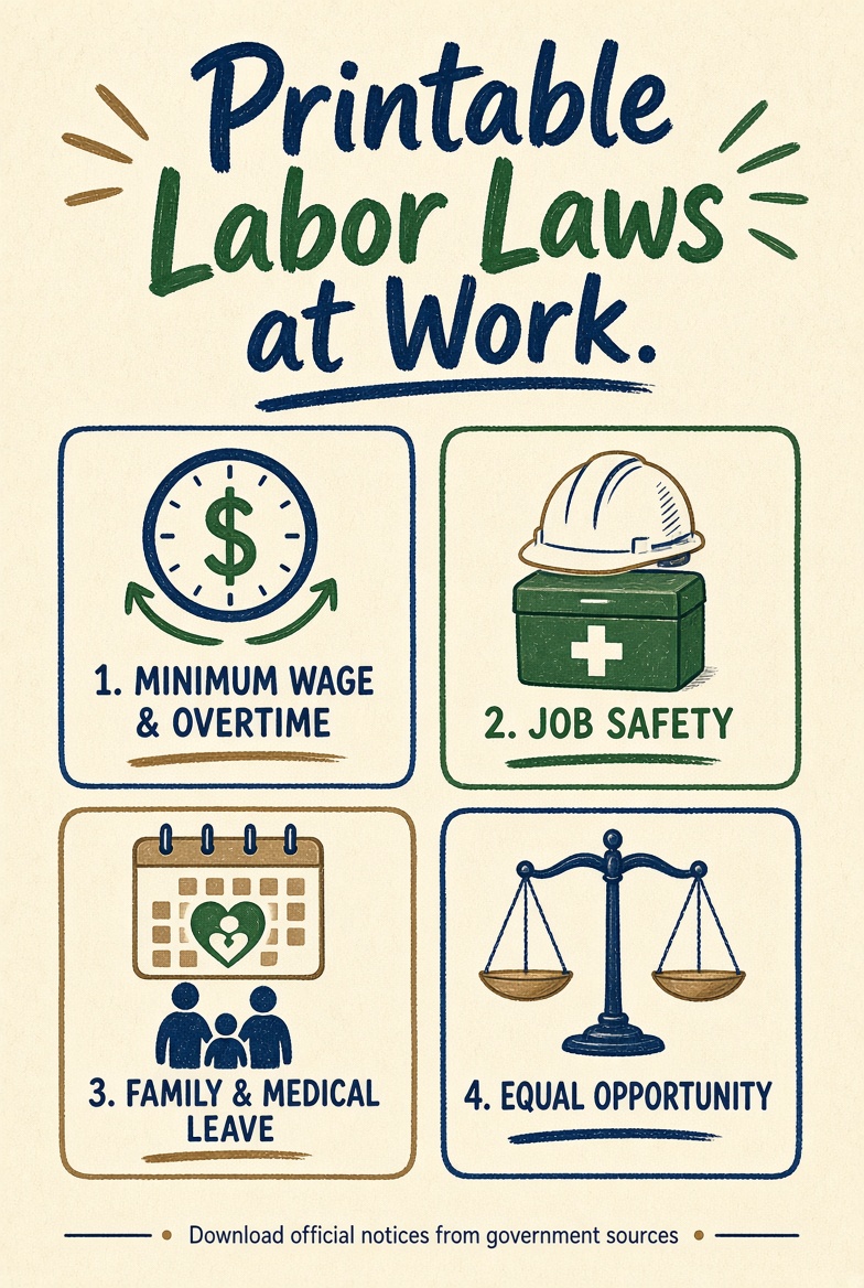 Printable Labor Laws Free Official US Posters (1)