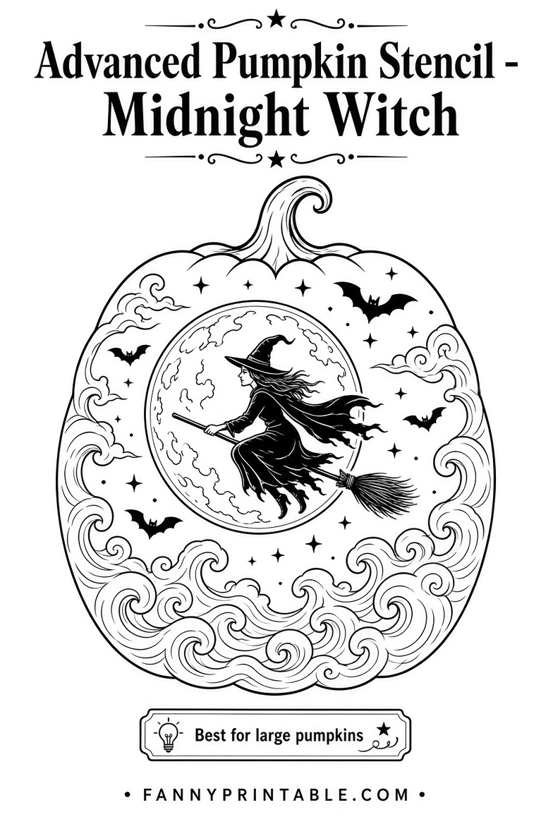 Advanced Pumpkin Stencils Free Printable Guide (4)