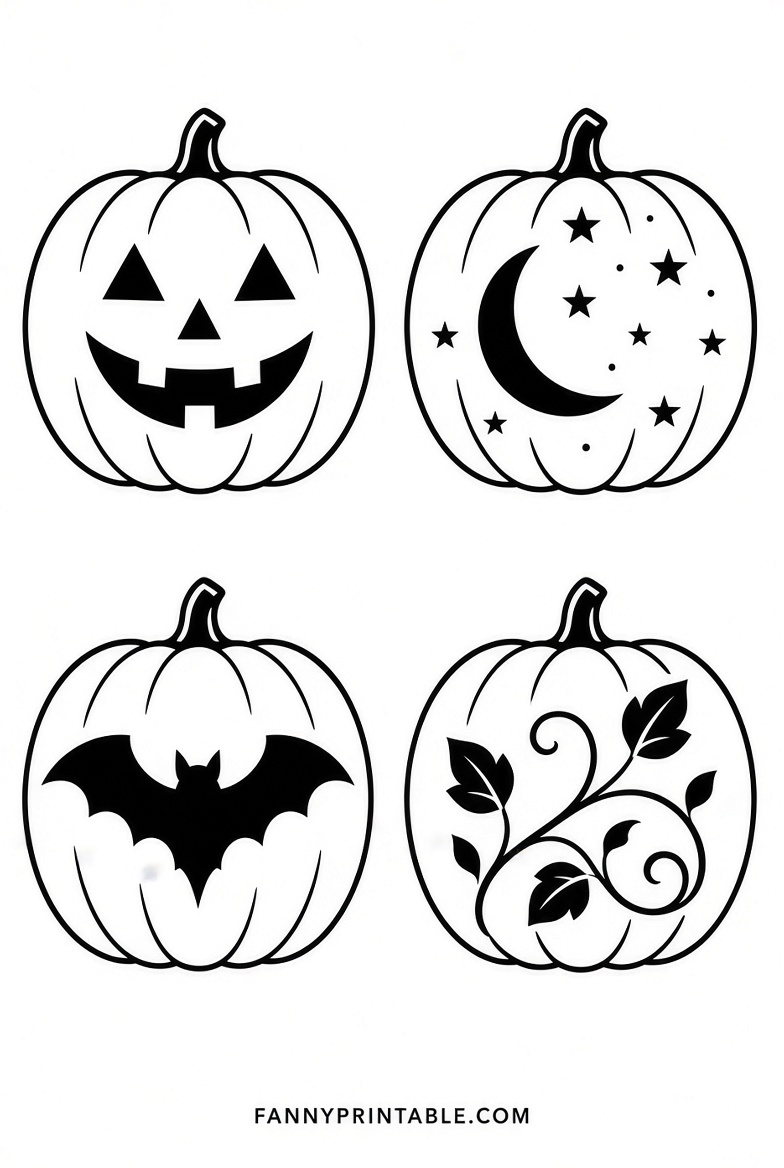 Best Free Pumpkin Stencils Printable (1)