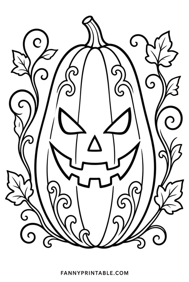 Cool Pumpkin Stencils Printable Free (1)