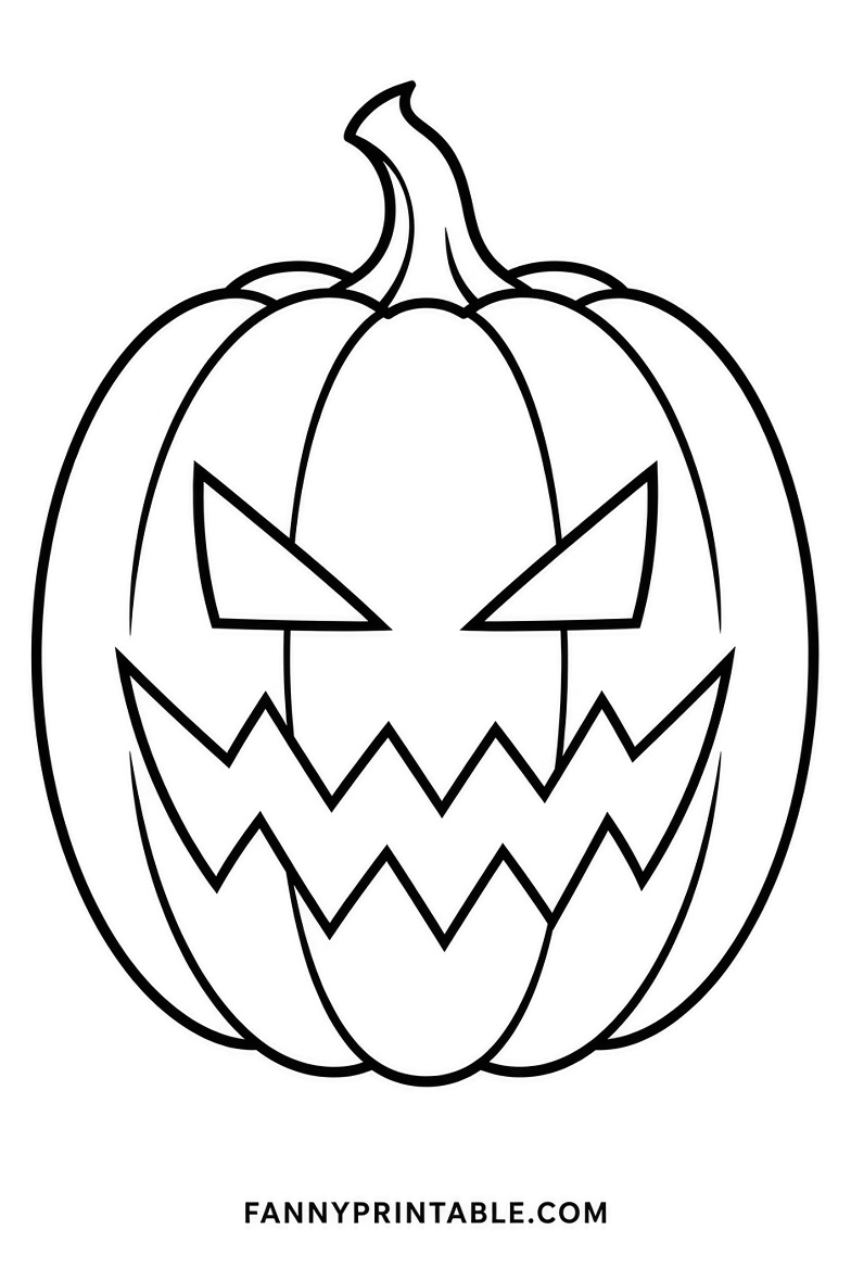 Cool Pumpkin Stencils Printable Free (2)