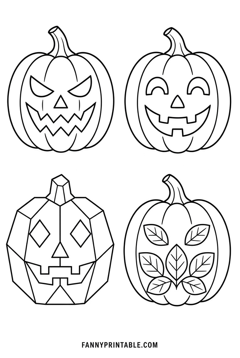 Cool Pumpkin Stencils Printable Free (4)