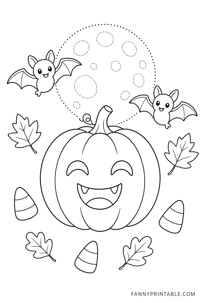 Cute Halloween Coloring Pages Free Printables