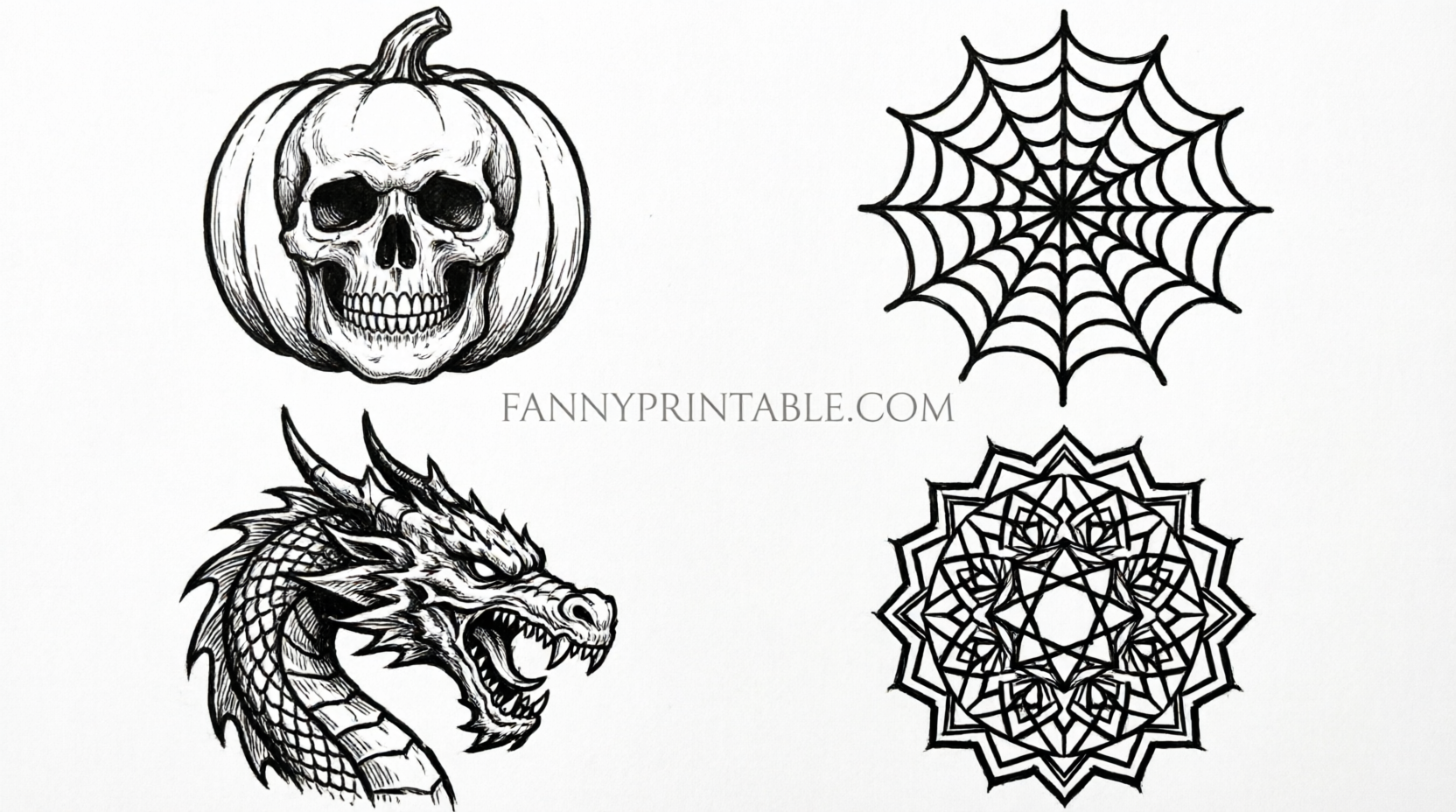 Difficult Pumpkin Stencils Printable Free (4)