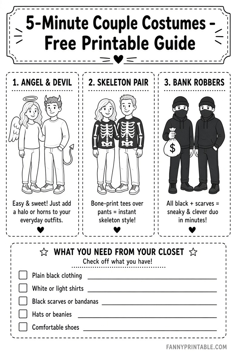 Easy Couple Halloween Costumes Ideas