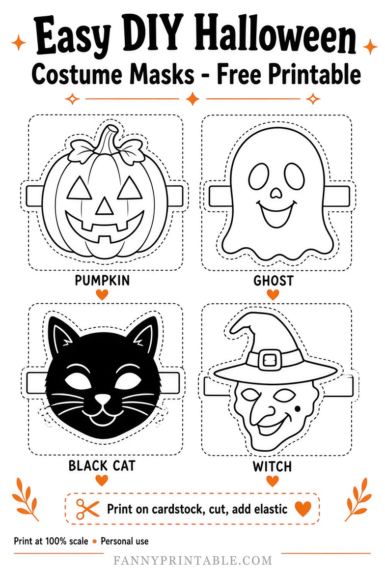 Easy DIY Halloween Costumes Free Printables