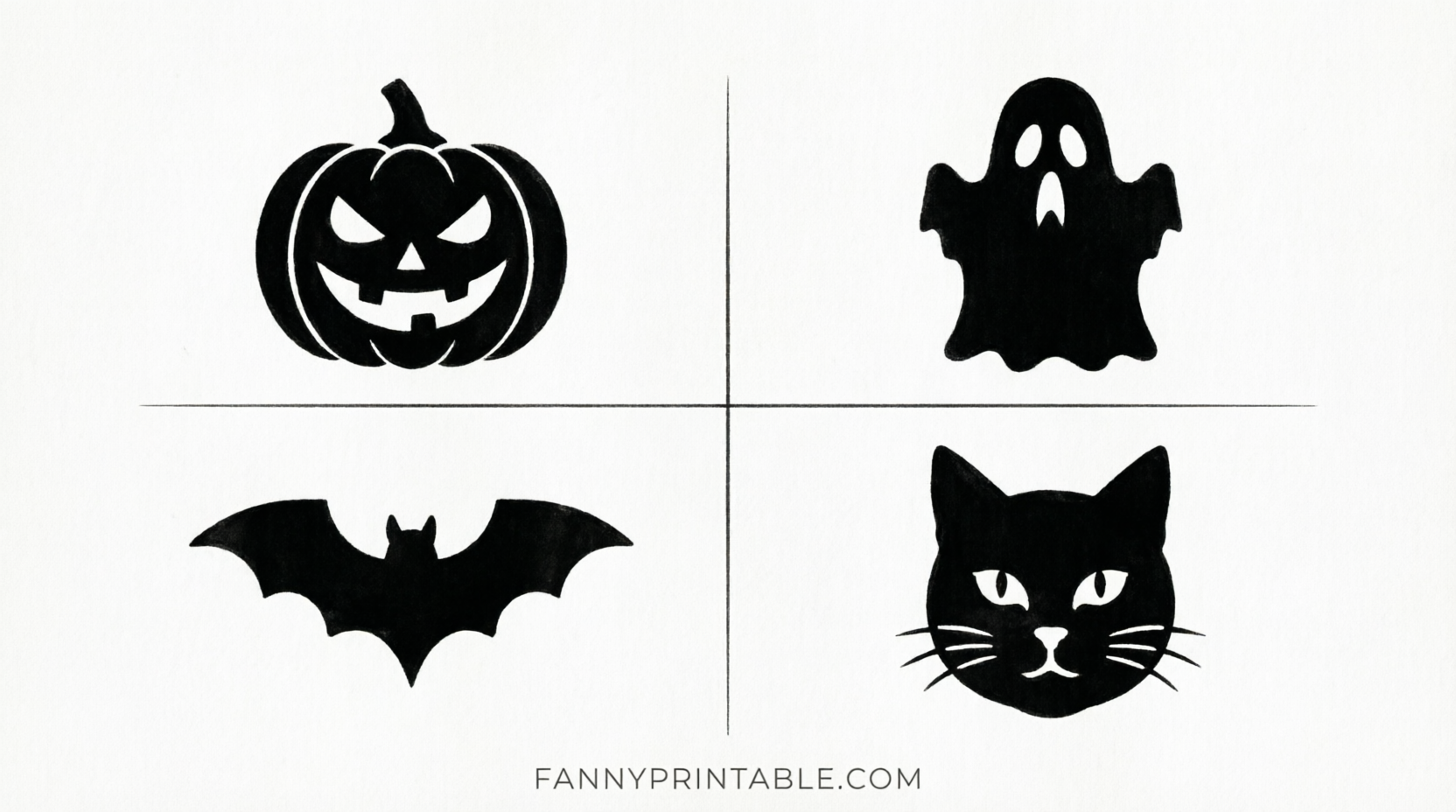 Easy Free Printable Pumpkin Carving Stencils (1)