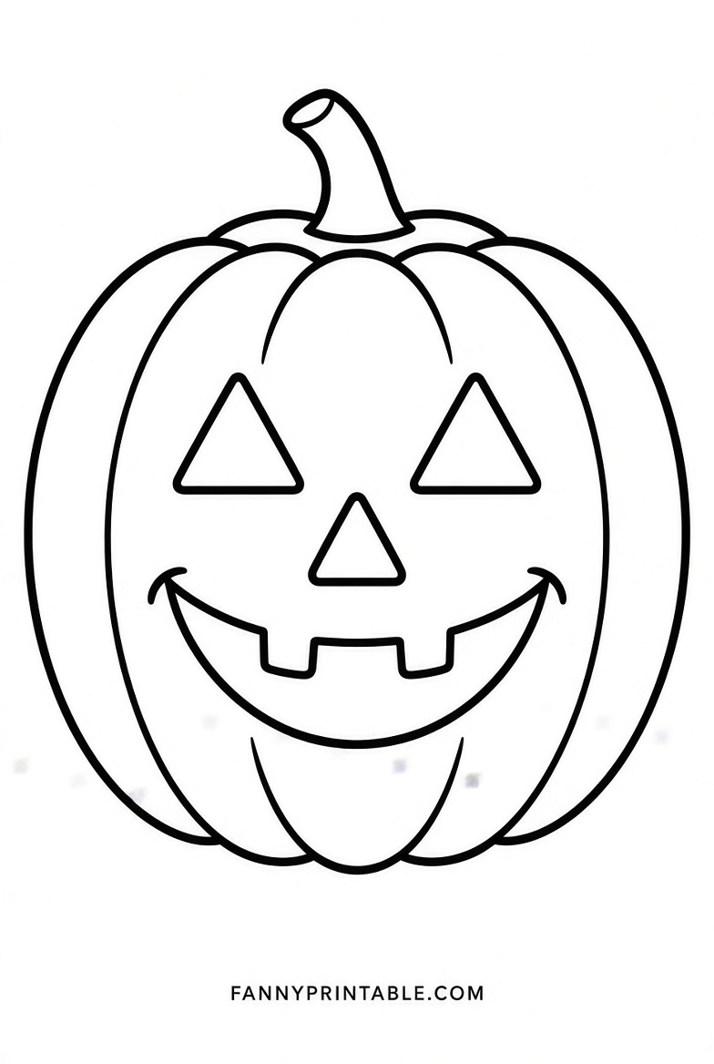 Easy Free Pumpkin Carving Stencils Printable (3)
