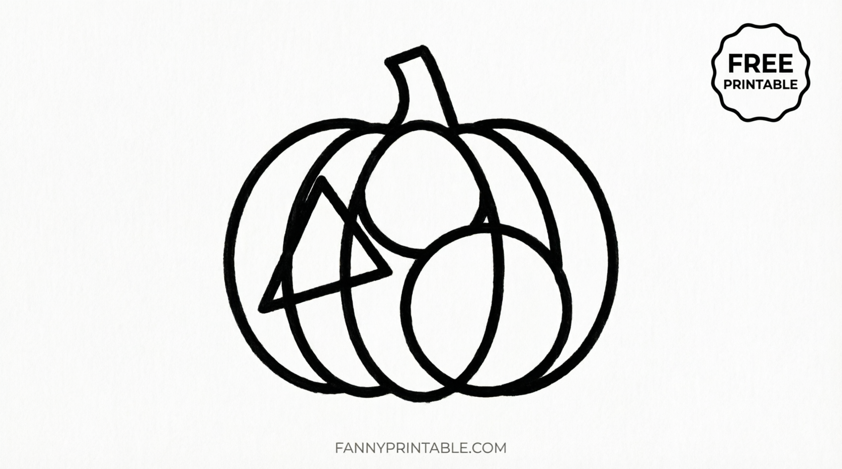 Easy Free Pumpkin Stencils Printable PDF (2)
