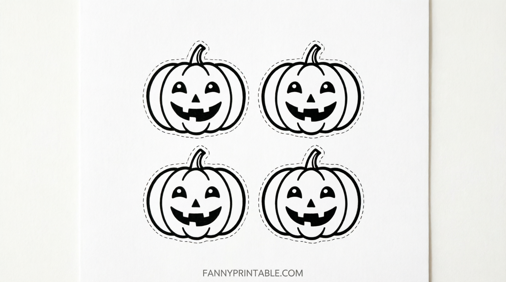 Easy Free Pumpkin Stencils Printable PDF (4)