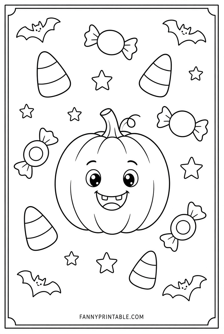 Easy Halloween Coloring Pages Free Printables