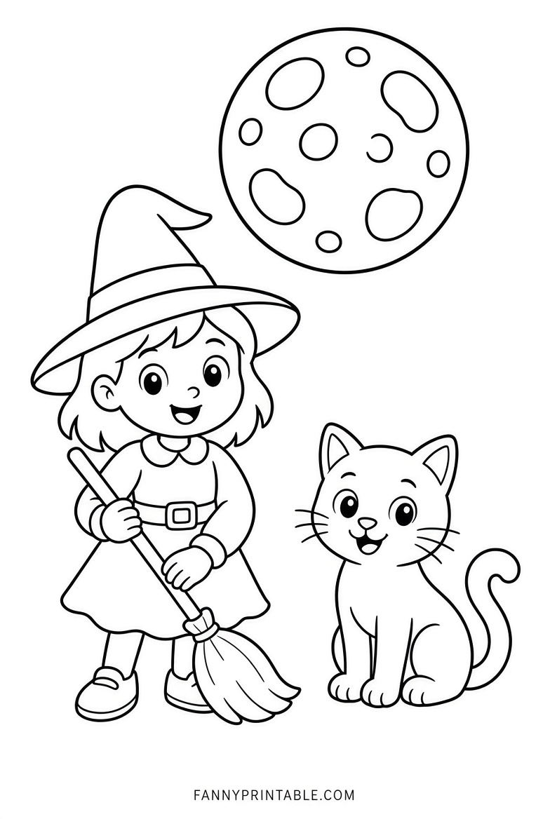 Easy Halloween Coloring Pages Free Printables