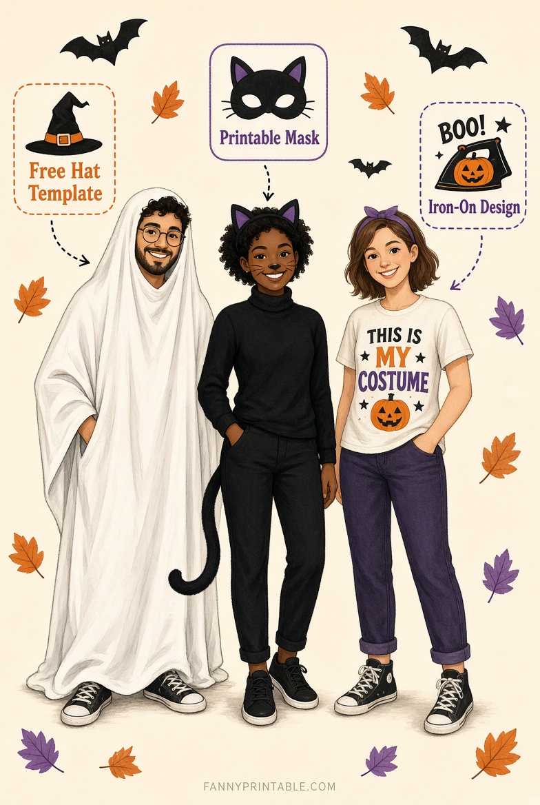 Easy Halloween Costumes for Adults | Free Printables