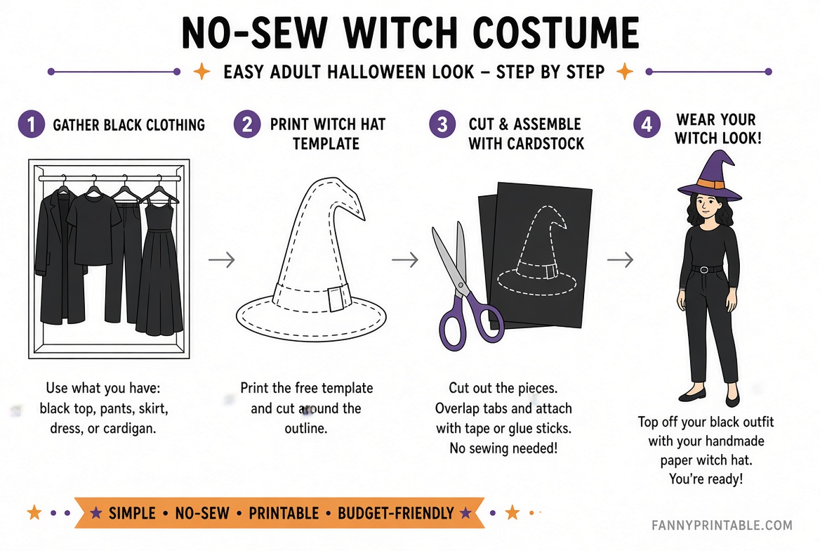 Easy Halloween Costumes for Adults | Free Printables