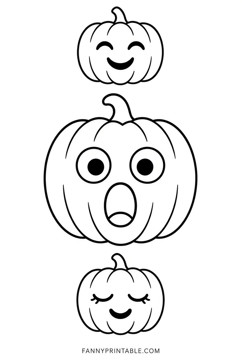 Free A4 Printable Pumpkin Stencils for Halloween (2)