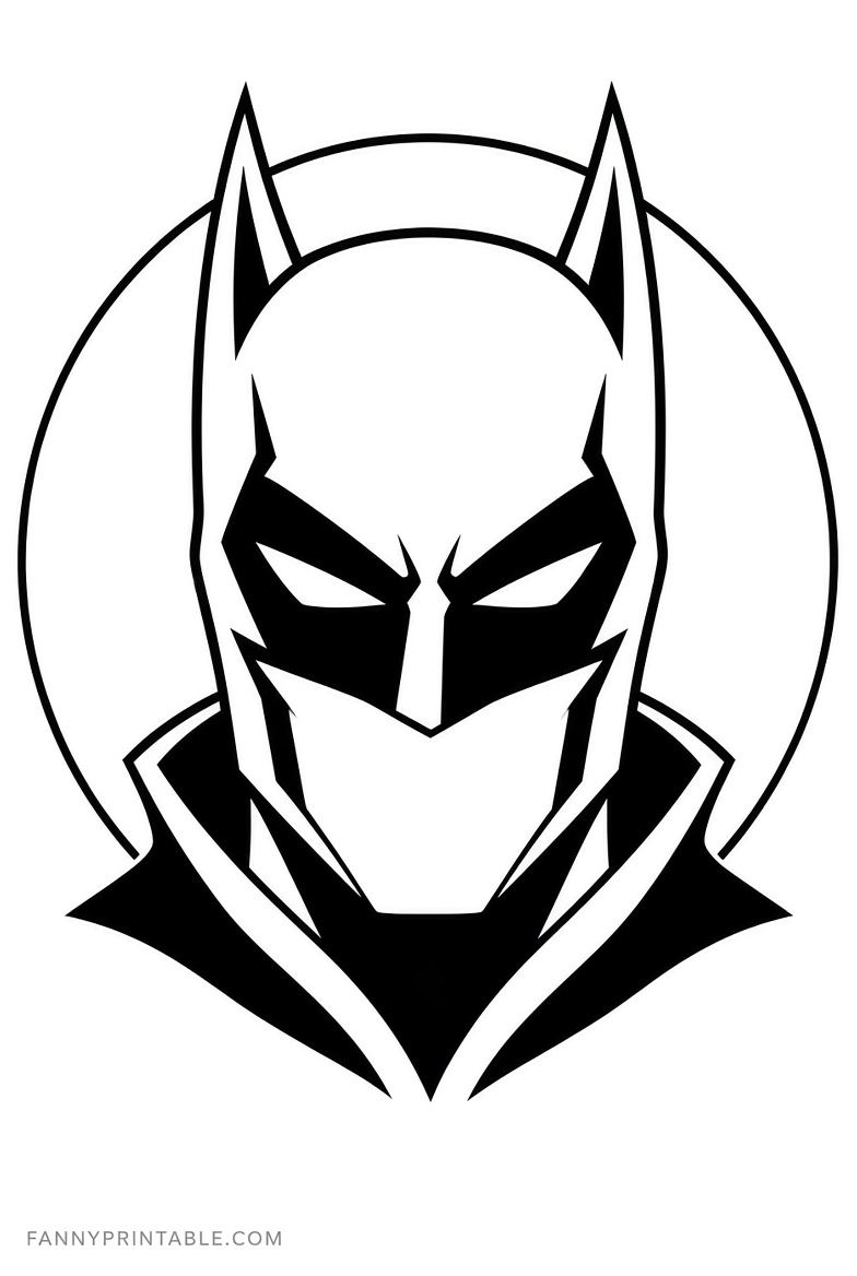 Free Batman Pumpkin Carving Stencils Printable (1)