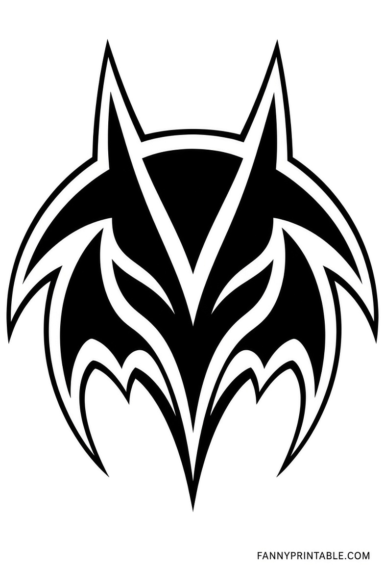 Free Batman Pumpkin Carving Stencils Printable (2)