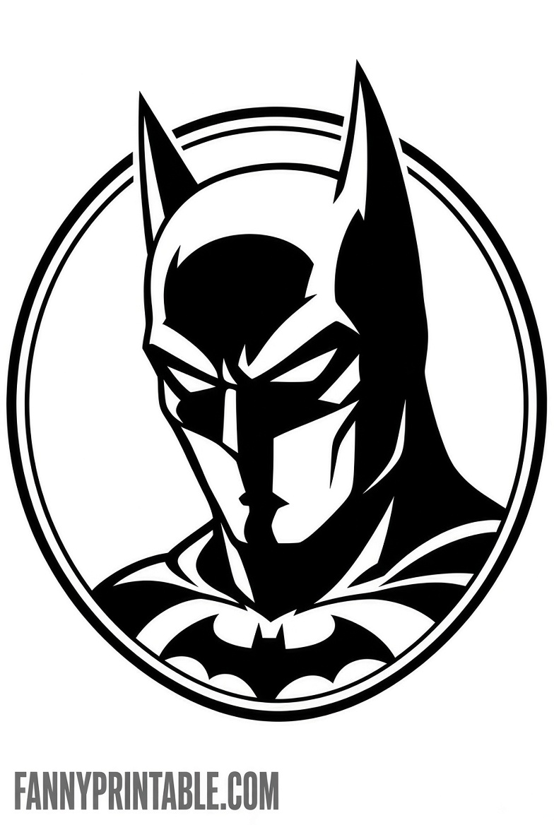 Free Batman Pumpkin Stencils Printable (1)
