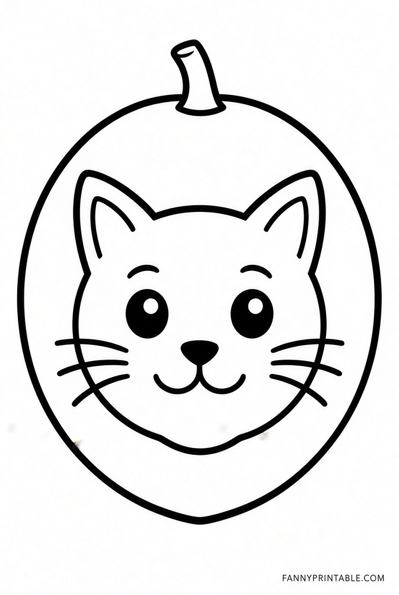 Free Cat Pumpkin Carving Stencils Printable (2)