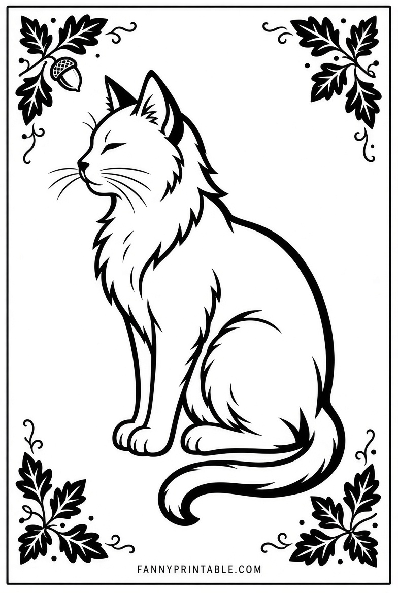Free Cat Pumpkin Carving Stencils Printable (4)