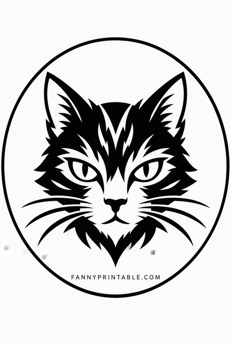 Free Cat Pumpkin Stencils Printable (2)