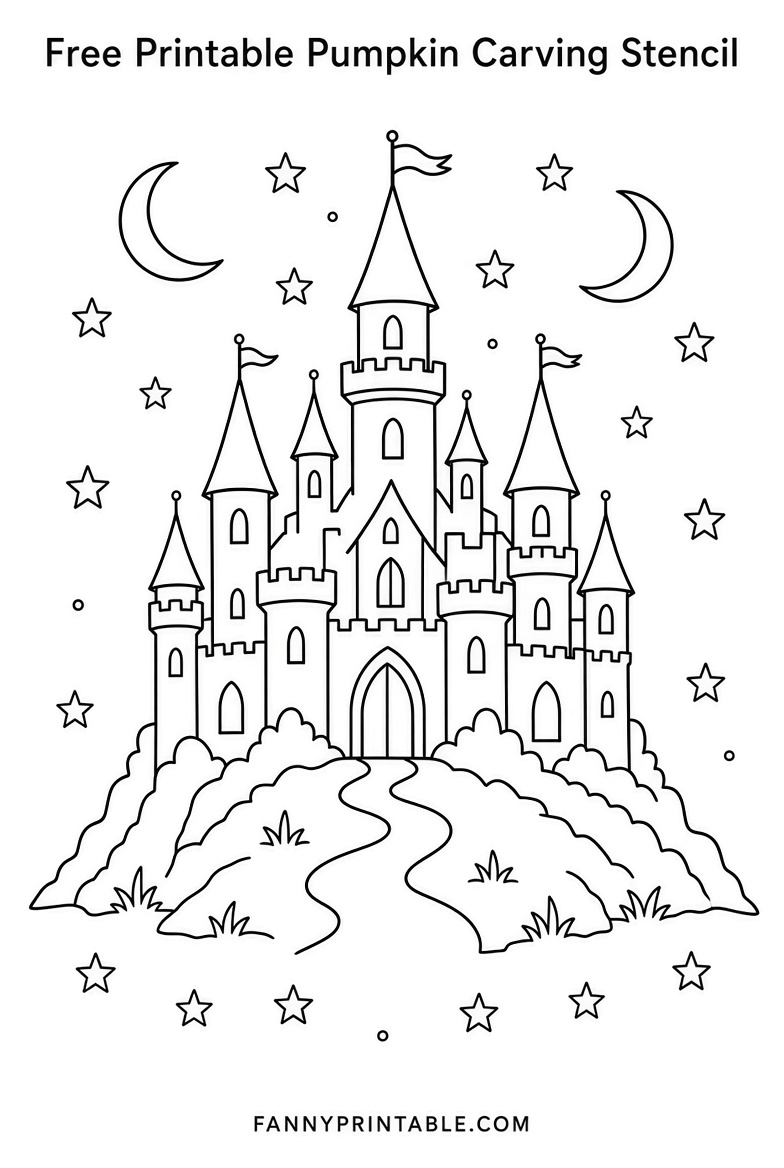 Free Disney Pumpkin Carving Stencils Printable (3)