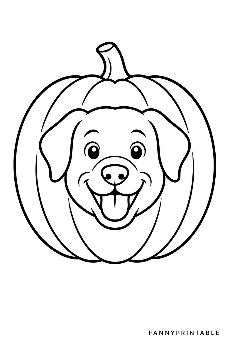 Free Dog Pumpkin Stencils Printable (1)