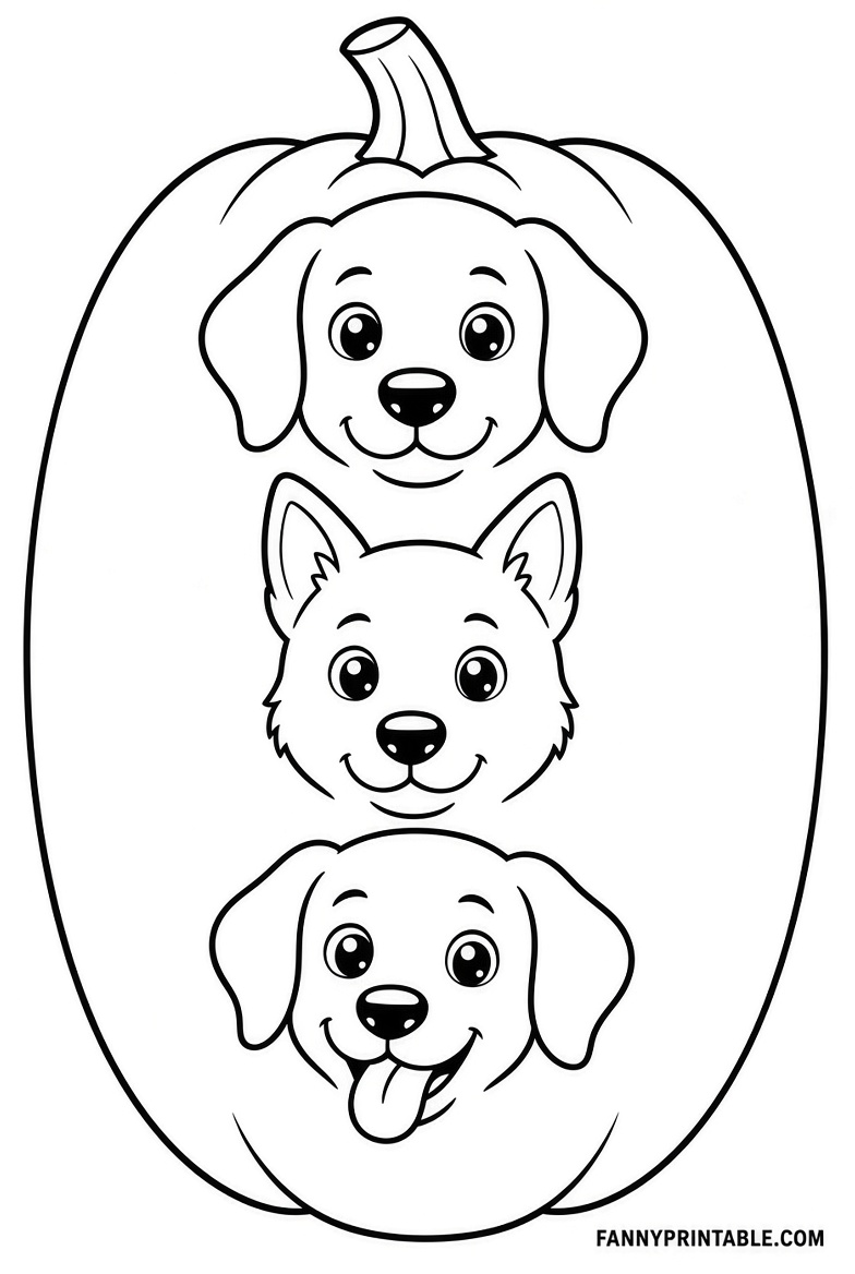 Free Dog Pumpkin Stencils Printable (3)