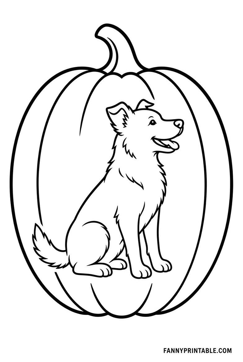 Free Dog Pumpkin Stencils Printable (4)
