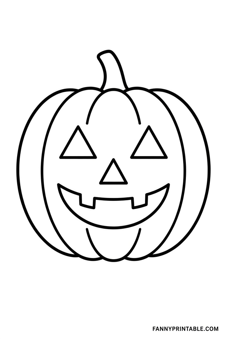 Free Easy Pumpkin Stencils Printable (USA) (3)