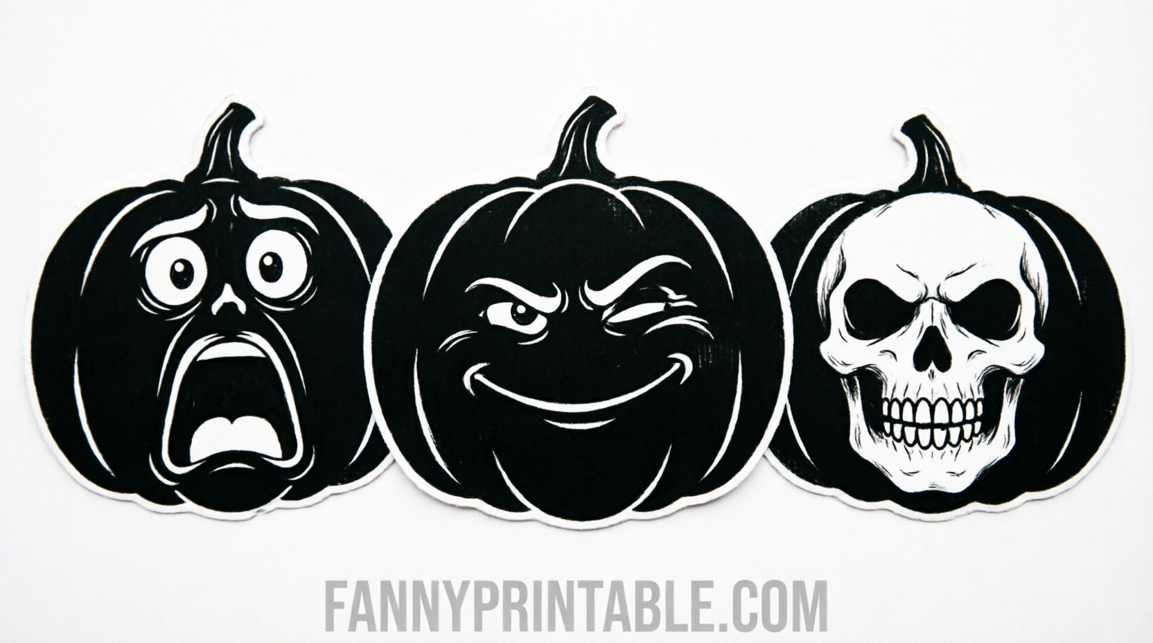 Free Evil Pumpkin Stencils Printable (1)