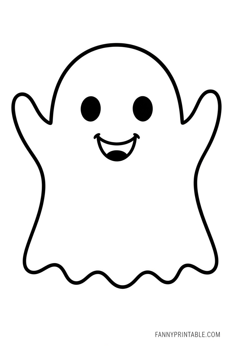 Free Ghost Pumpkin Carving Stencils Printable (2)
