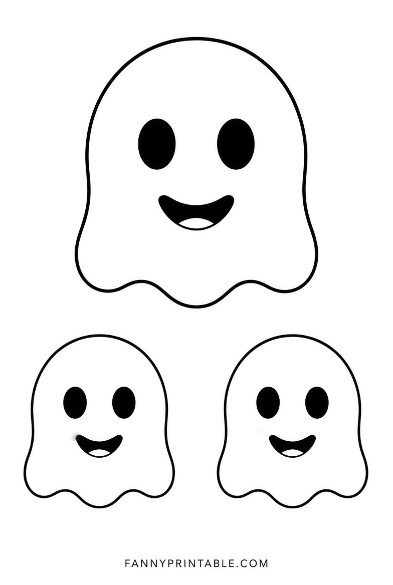 Free Ghost Pumpkin Carving Stencils Printable (4)