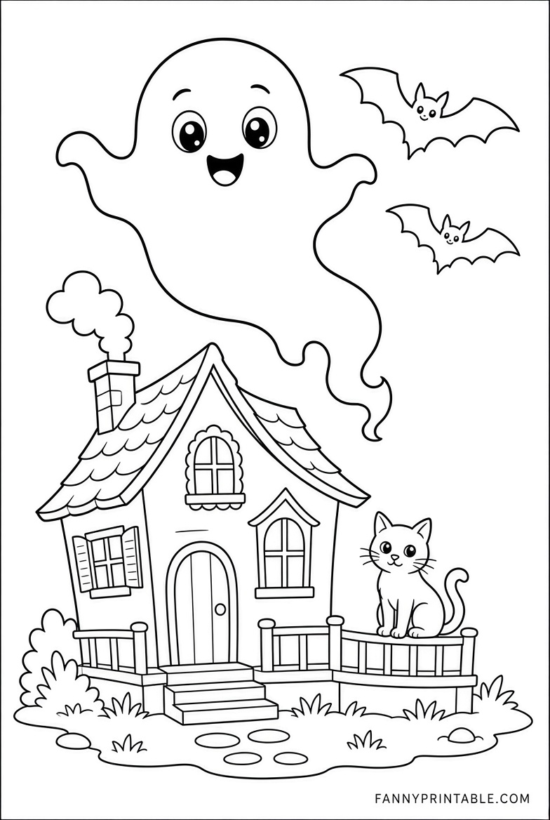 Free Halloween Color Pages Printables for Kids