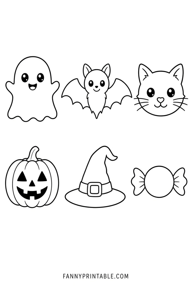 Free Halloween Color Pages Printables for Kids