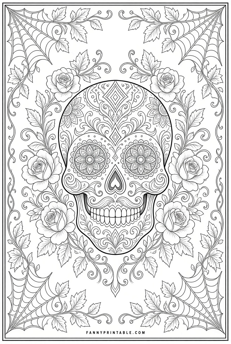 Free Halloween Coloring Pages for Adults