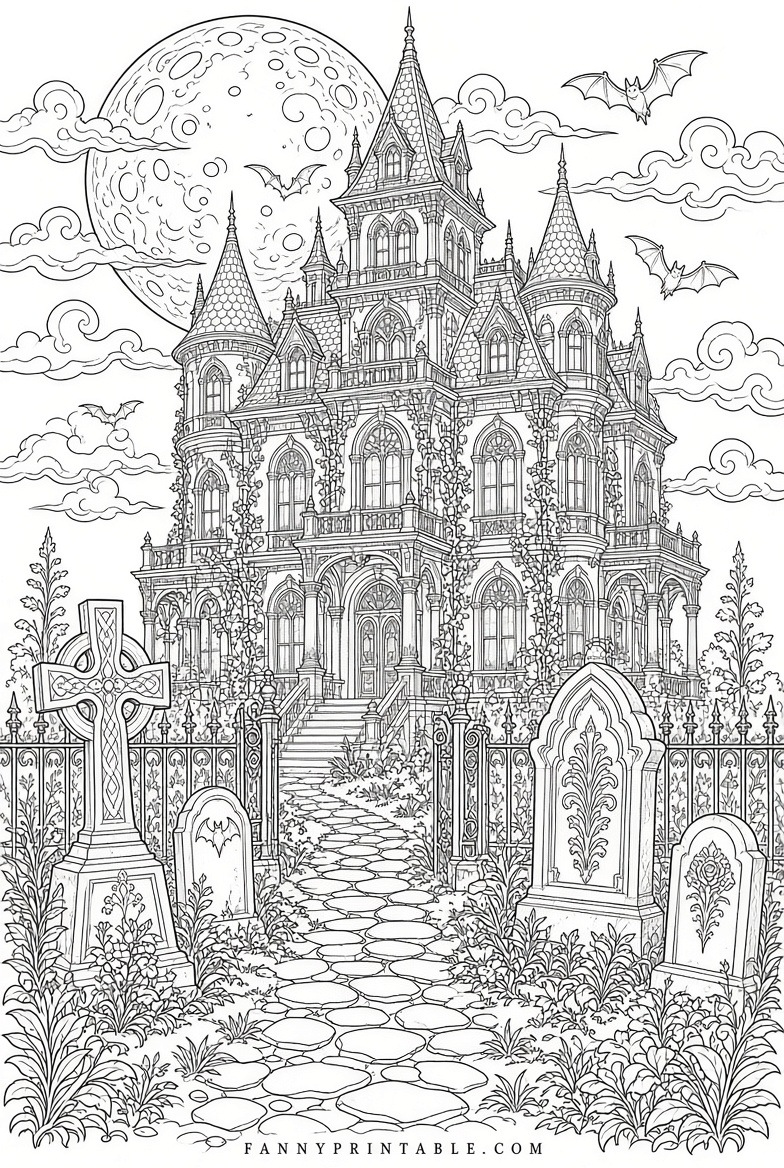 Free Halloween Coloring Pages for Adults