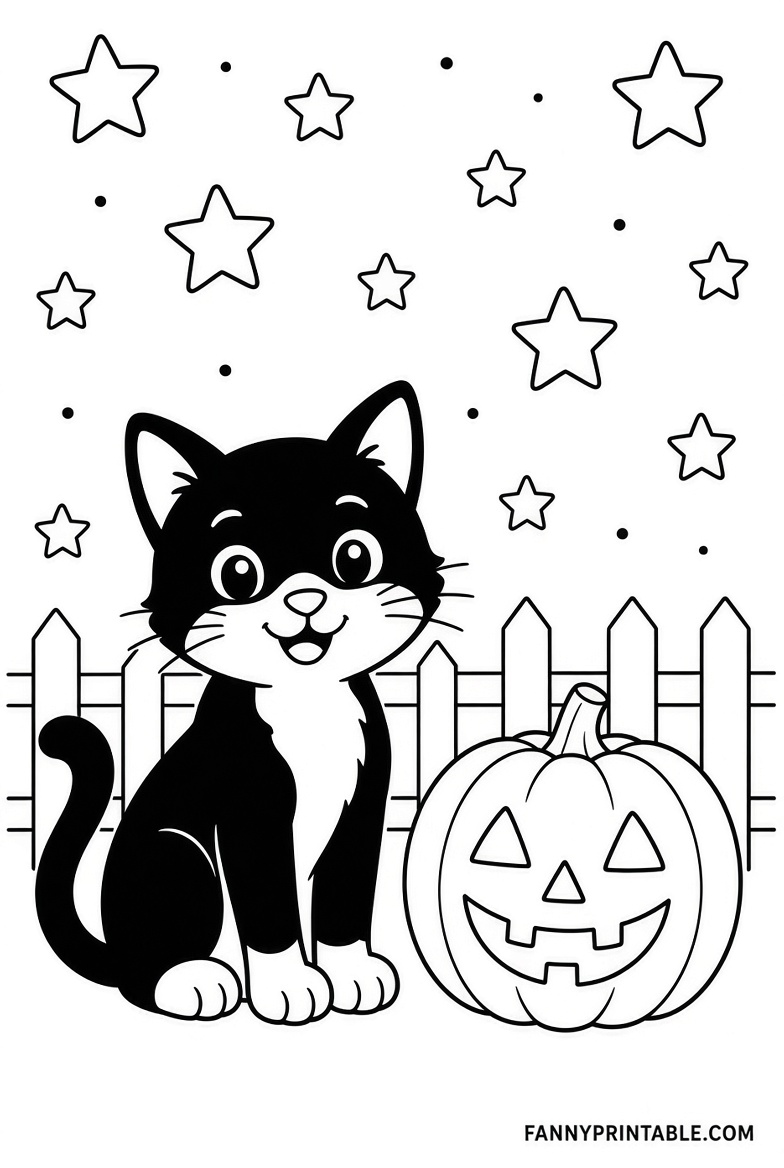 Free Halloween Coloring Pages for Kids Printable
