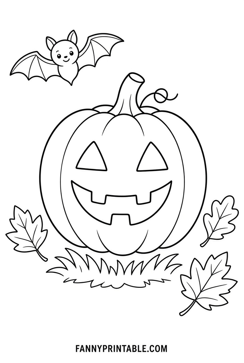 Free Halloween Coloring Pages for Kids Printable