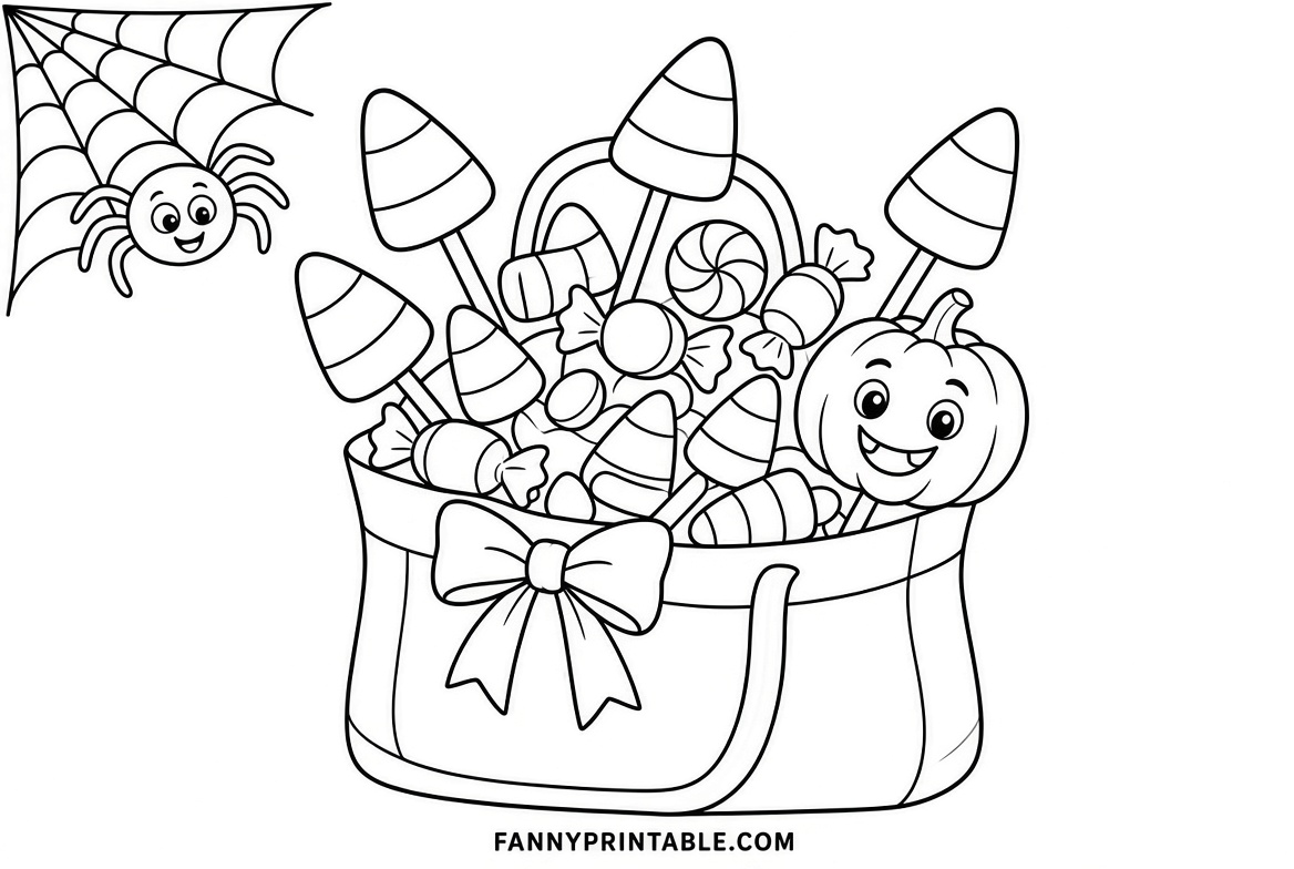Free Halloween Coloring Pages for Kids Printable